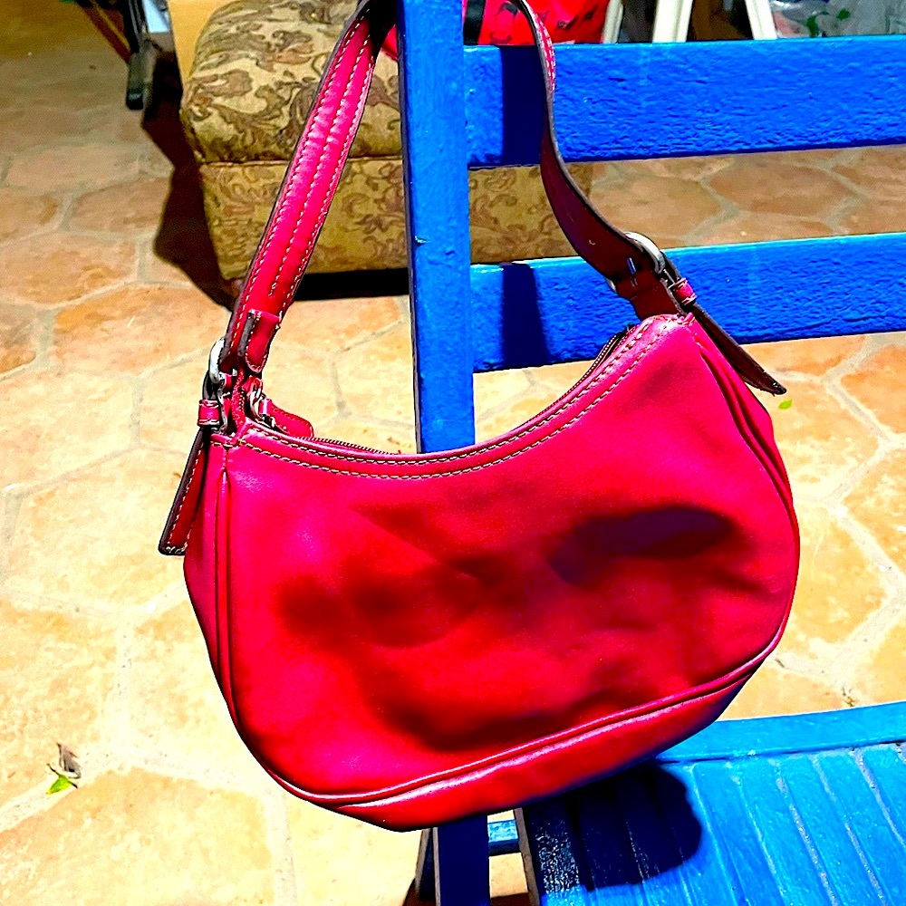 Nine West deep red hand bag!